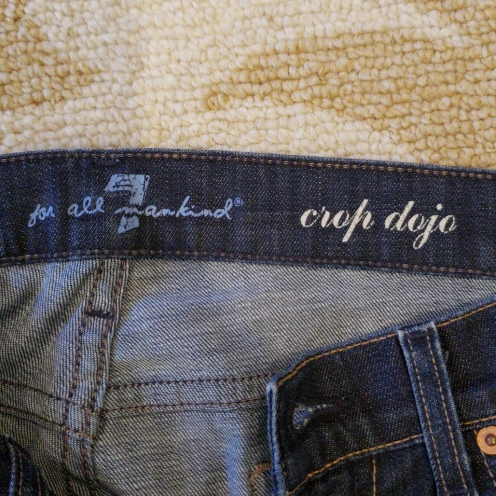 7 for all mankind Dojo crop jeans womens size 28 - Picture 7 of 7